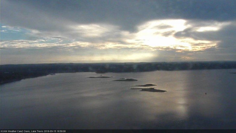 Lake Travis webcam, September 15, 2018 6:00 PM CT
