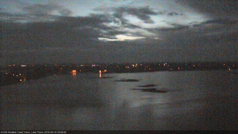 Lake Travis webcam, September 15, 2018 7:10 PM CT