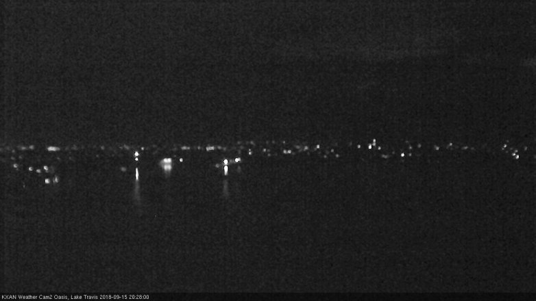 Lake Travis webcam, September 15, 2018 7:30 PM CT