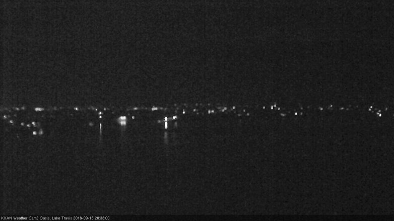 Lake Travis webcam, September 15, 2018 7:35 PM CT