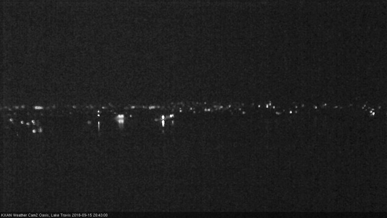 Lake Travis webcam, September 15, 2018 7:45 PM CT