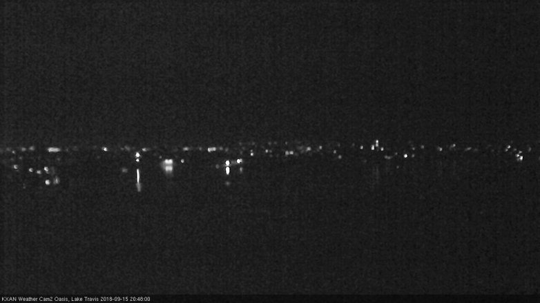 Lake Travis webcam, September 15, 2018 7:50 PM CT