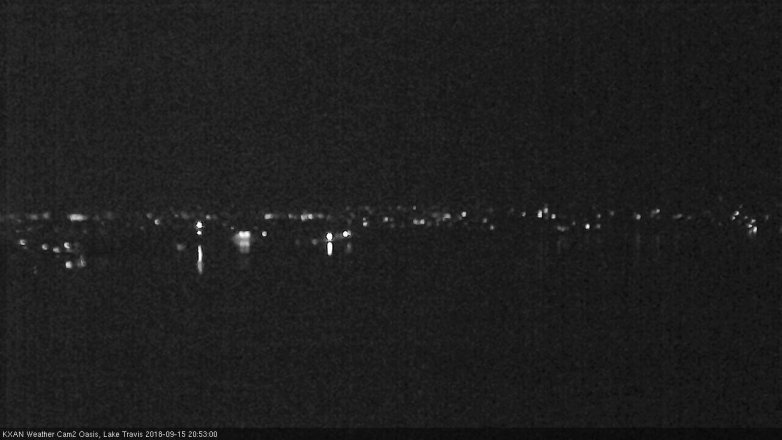 Lake Travis webcam, September 15, 2018 7:55 PM CT