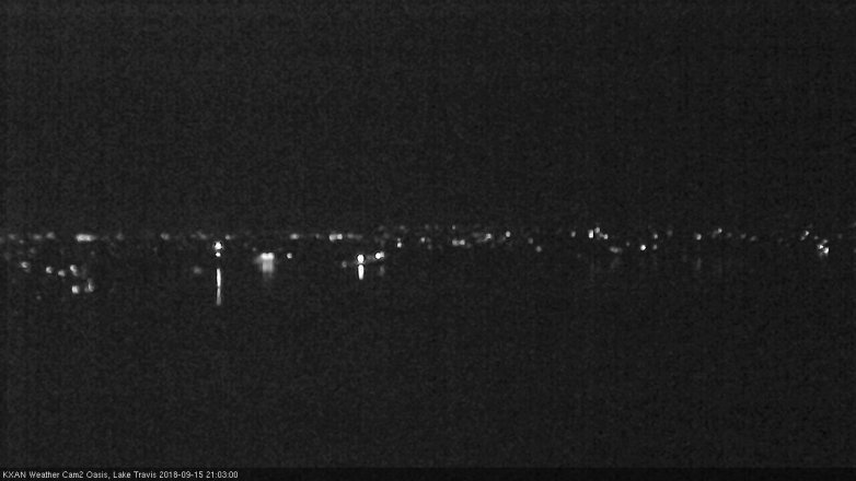 Lake Travis webcam, September 15, 2018 8:05 PM CT