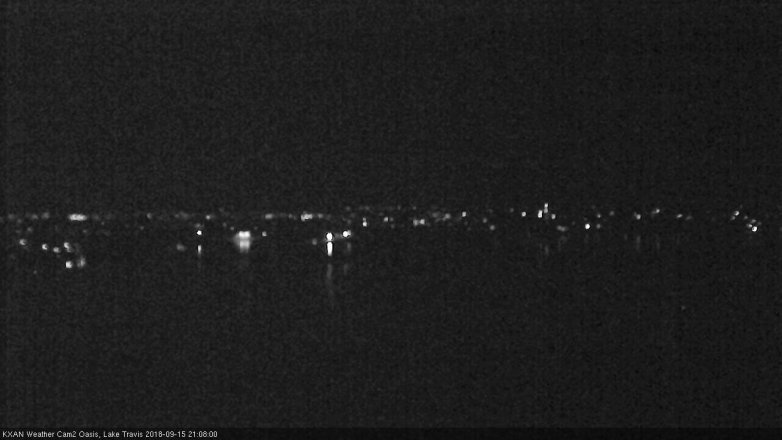 Lake Travis webcam, September 15, 2018 8:10 PM CT