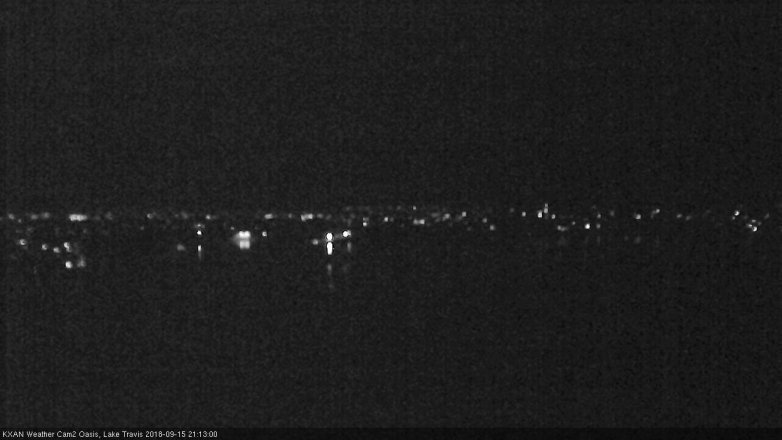 Lake Travis webcam, September 15, 2018 8:15 PM CT
