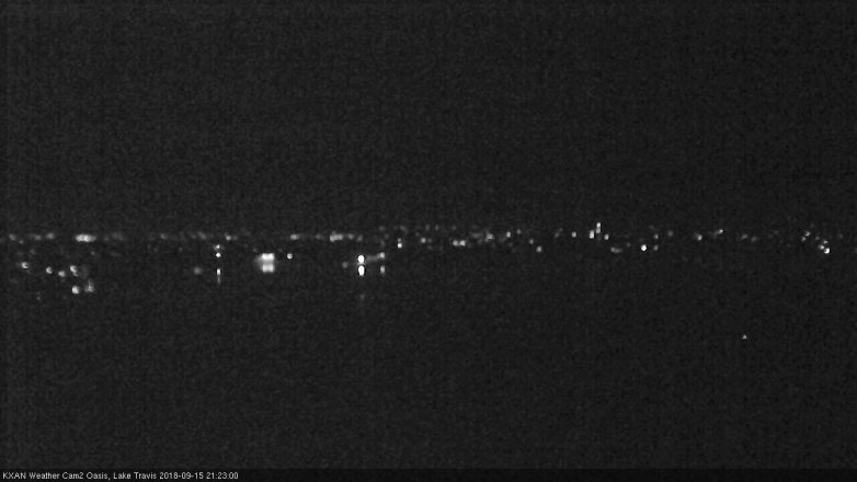 Lake Travis webcam, September 15, 2018 8:25 PM CT