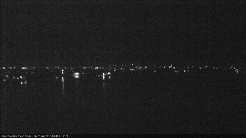 Lake Travis webcam, September 15, 2018 8:40 PM CT