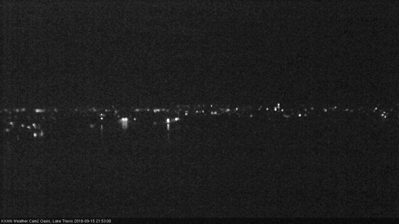 Lake Travis webcam, September 15, 2018 8:55 PM CT