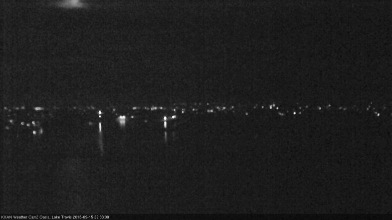 Lake Travis webcam, September 15, 2018 9:35 PM CT