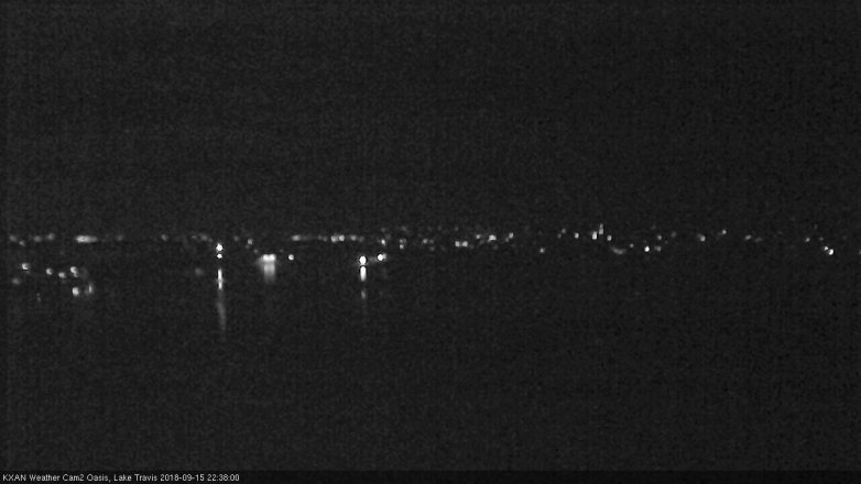 Lake Travis webcam, September 15, 2018 9:40 PM CT
