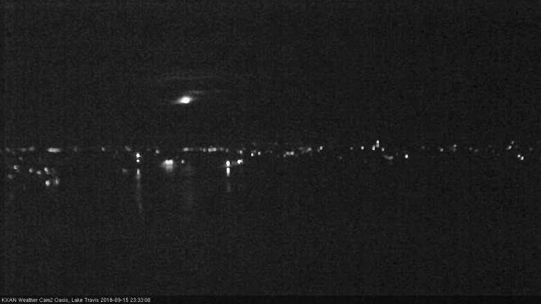 Lake Travis webcam, September 15, 2018 10:35 PM CT