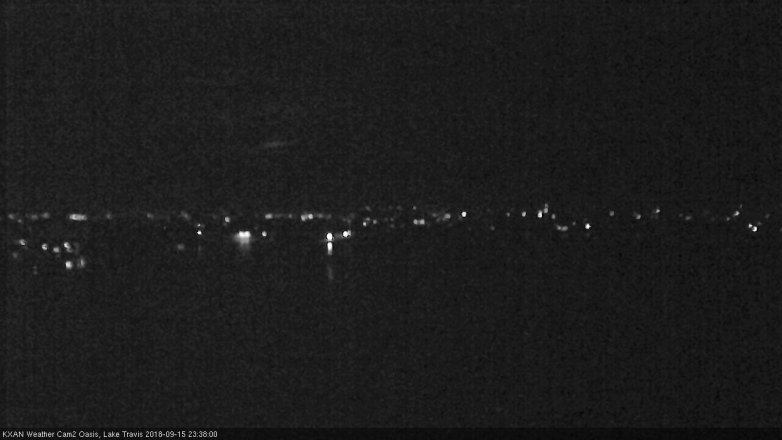 Lake Travis webcam, September 15, 2018 10:40 PM CT