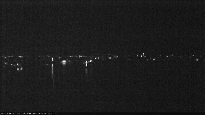 Lake Travis webcam, September 15, 2018 11:45 PM CT