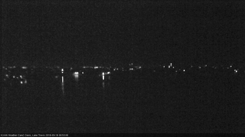 Lake Travis webcam, September 15, 2018 11:55 PM CT