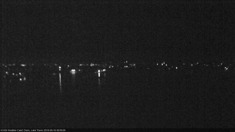 Lake Travis webcam, September 15, 2018 12:00 AM CT