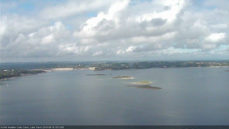 Lake Travis webcam, September 16, 2018 9:15 AM CT