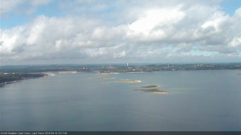 Lake Travis webcam, September 16, 2018 9:20 AM CT