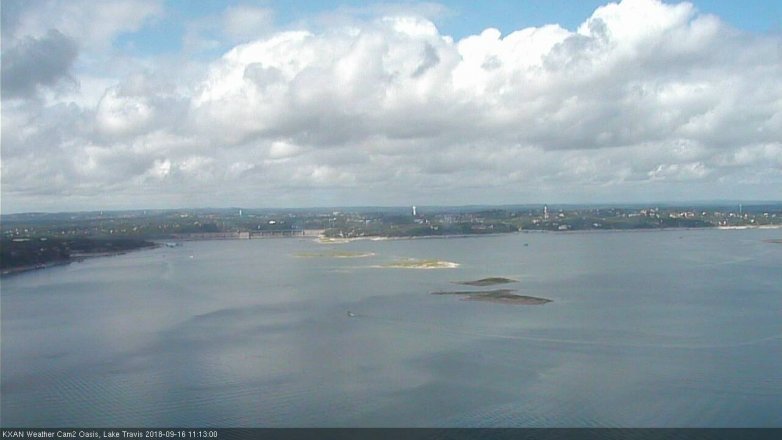 Lake Travis webcam, September 16, 2018 10:15 AM CT