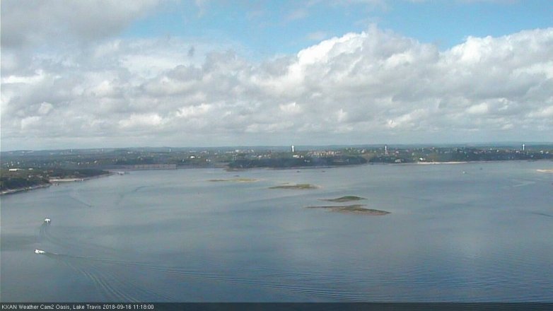 Lake Travis webcam, September 16, 2018 10:20 AM CT