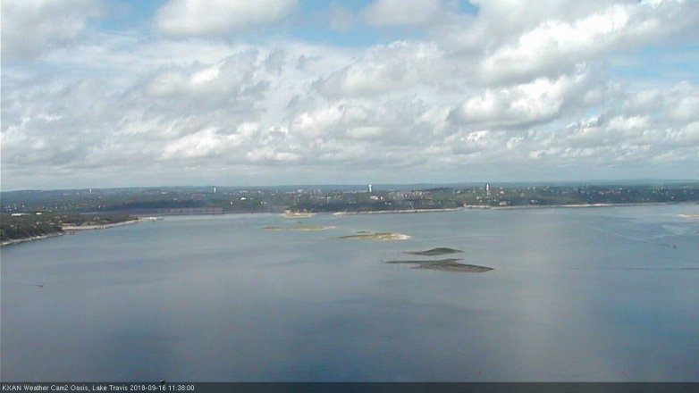 Lake Travis webcam, September 16, 2018 10:40 AM CT