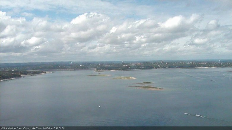 Lake Travis webcam, September 16, 2018 11:05 AM CT