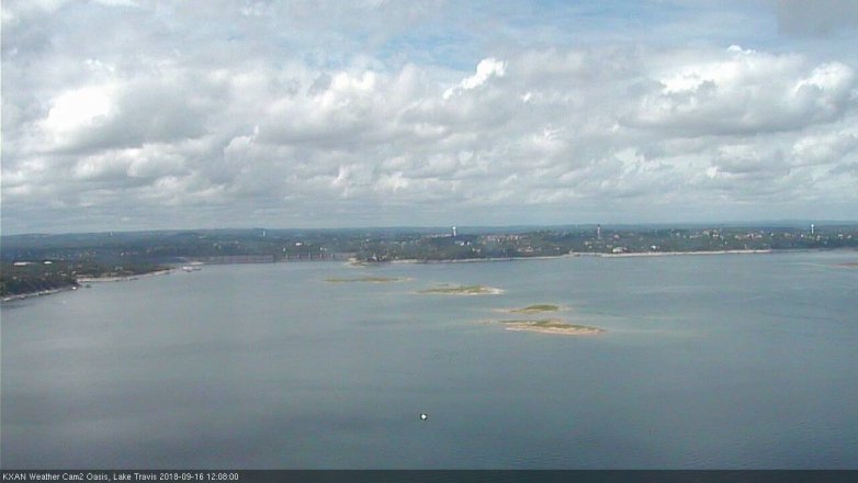 Lake Travis webcam, September 16, 2018 11:10 AM CT
