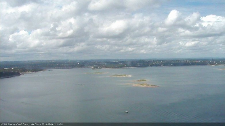 Lake Travis webcam, September 16, 2018 11:15 AM CT