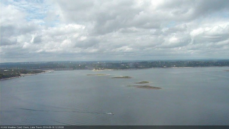 Lake Travis webcam, September 16, 2018 11:30 AM CT