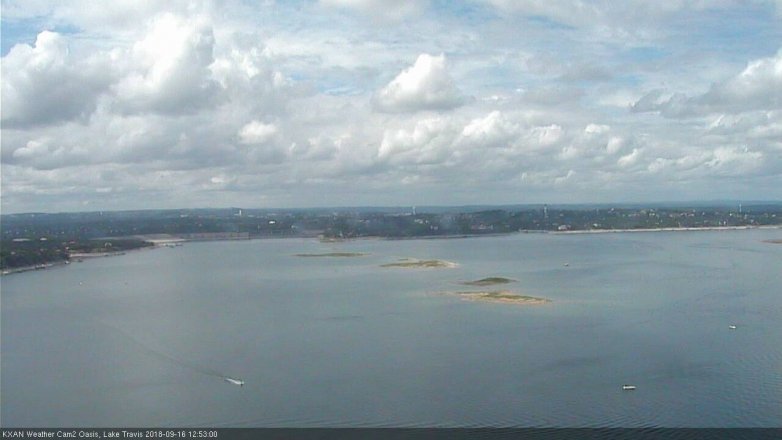 Lake Travis webcam, September 16, 2018 11:55 AM CT