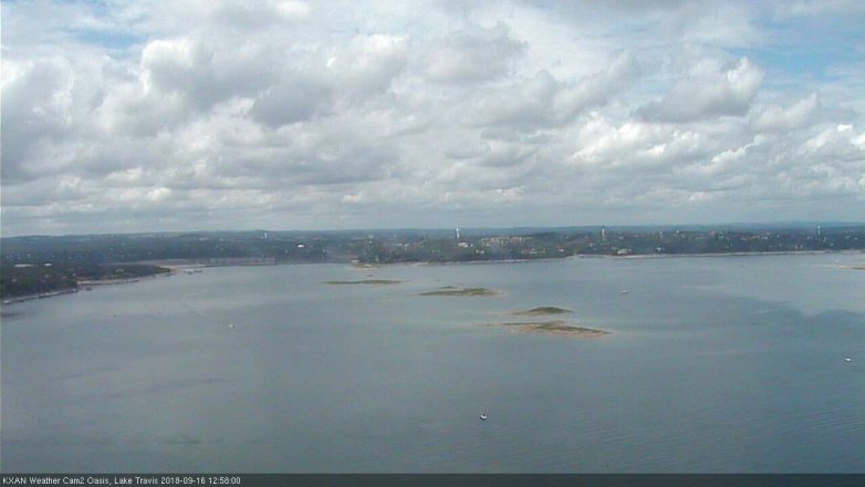 Lake Travis webcam, September 16, 2018 12:00 PM CT