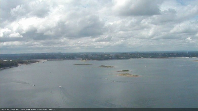 Lake Travis webcam, September 16, 2018 12:10 PM CT