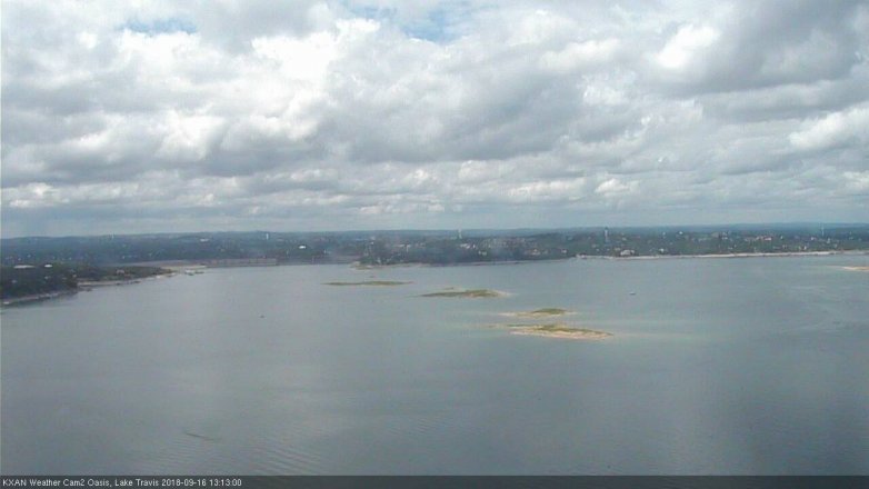 Lake Travis webcam, September 16, 2018 12:15 PM CT