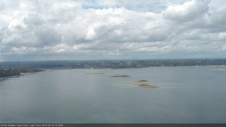 Lake Travis webcam, September 16, 2018 12:20 PM CT