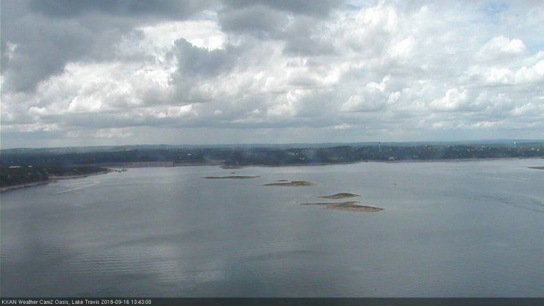 Lake Travis webcam, September 16, 2018 12:45 PM CT