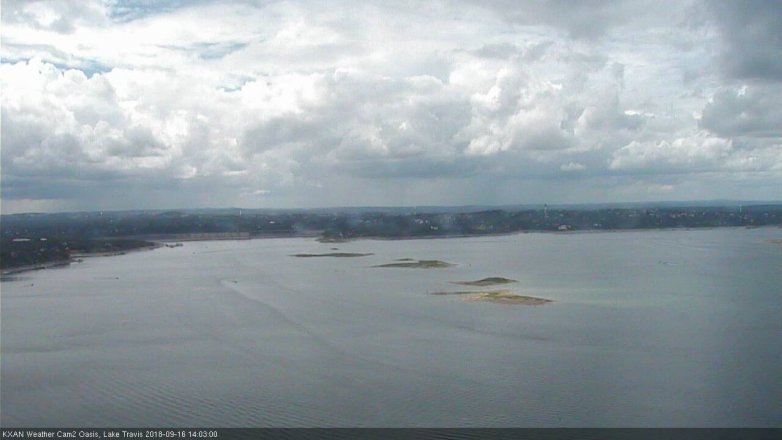 Lake Travis webcam, September 16, 2018 1:05 PM CT