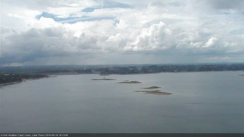 Lake Travis webcam, September 16, 2018 1:15 PM CT