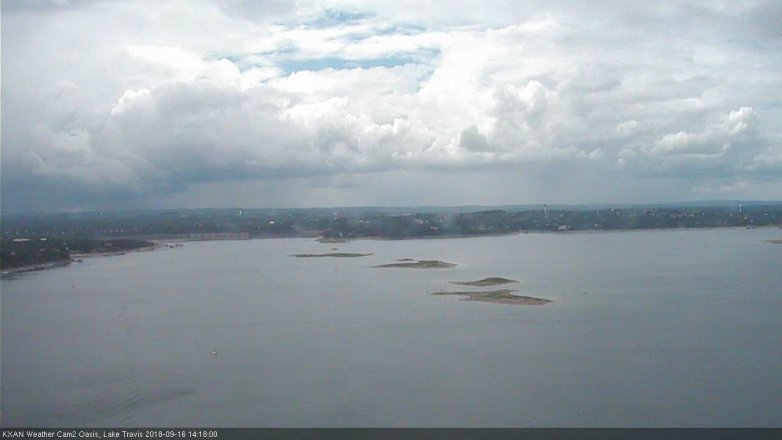 Lake Travis webcam, September 16, 2018 1:20 PM CT