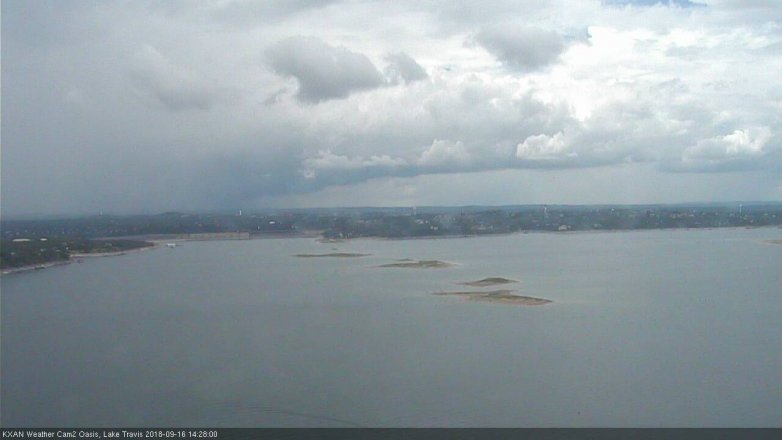 Lake Travis webcam, September 16, 2018 1:30 PM CT