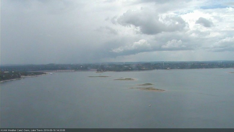 Lake Travis webcam, September 16, 2018 1:35 PM CT