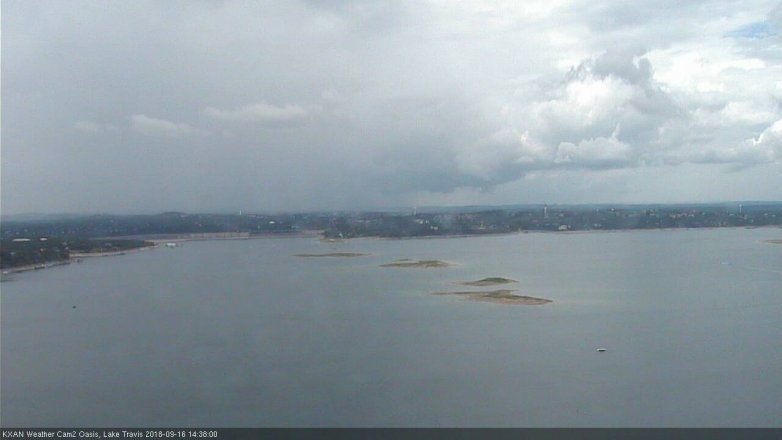 Lake Travis webcam, September 16, 2018 1:40 PM CT