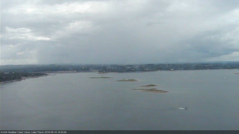 Lake Travis webcam, September 16, 2018 1:55 PM CT