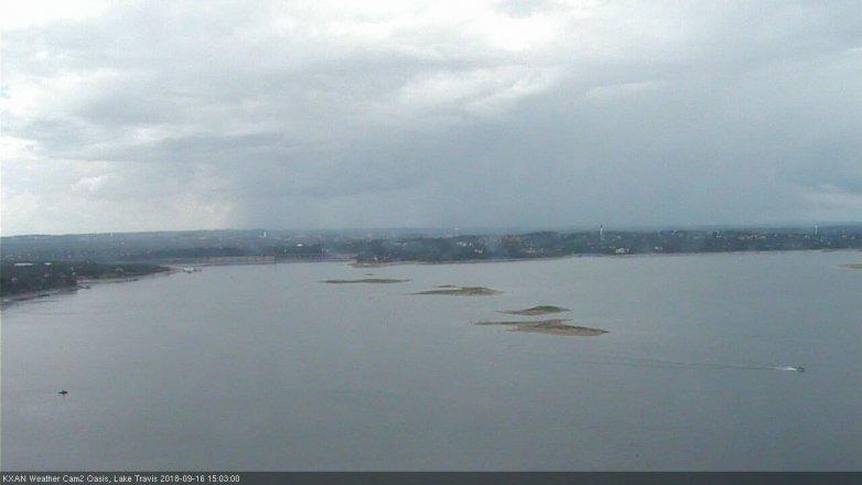 Lake Travis webcam, September 16, 2018 2:05 PM CT