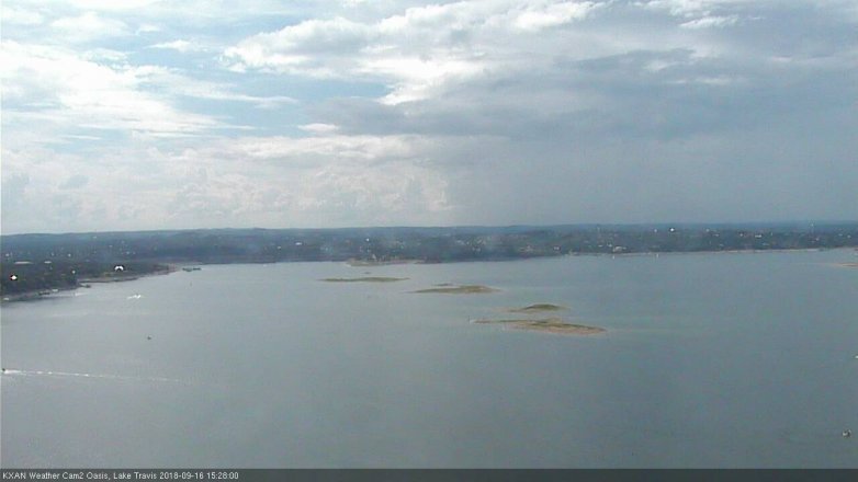 Lake Travis webcam, September 16, 2018 2:30 PM CT