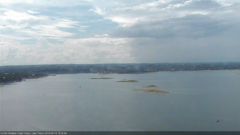 Lake Travis webcam, September 16, 2018 2:35 PM CT
