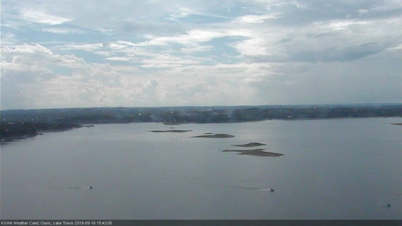 Lake Travis webcam, September 16, 2018 2:45 PM CT