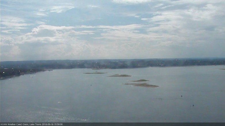 Lake Travis webcam, September 16, 2018 3:00 PM CT