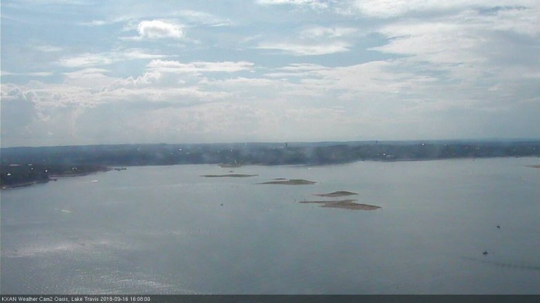 Lake Travis webcam, September 16, 2018 3:10 PM CT