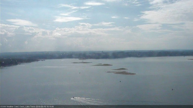 Lake Travis webcam, September 16, 2018 3:20 PM CT
