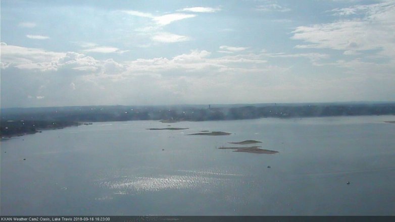 Lake Travis webcam, September 16, 2018 3:25 PM CT